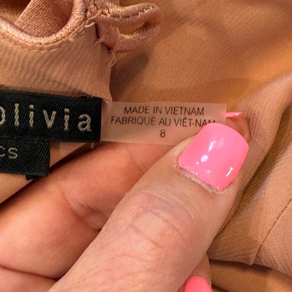 New! Alice + Olivia Harmony Satin Mini Slip Dress Rose Pink 45622 - Picture 11 of 14